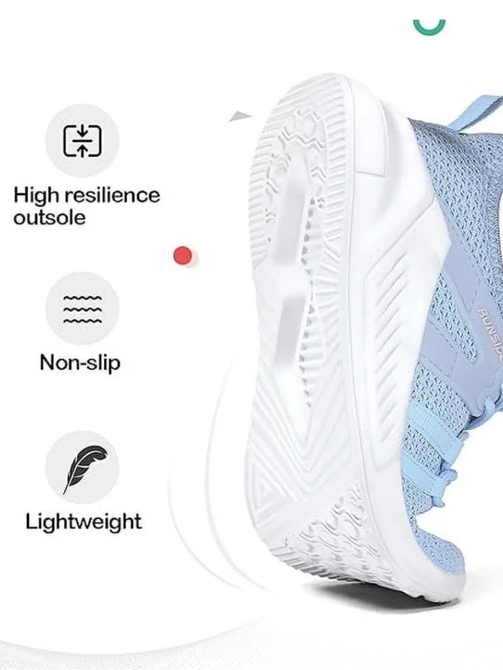 Kushyshoo Kids Sneakers Baby Blue Running Tennis Athletic Shoes